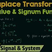 Laplace Transform Of Basic Signals DC Value Signum Function
