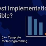 Самая быстрая метафункция Шаблонное метапрограммирование в C E13