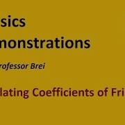 Physics Demonstration Calculating Coefficient Of Friction