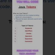 Java Tokens Java Programming Full Course 2025 Beginner To Advanced Master Java Javaprogramming