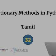32 Dictionary Methods In Python Tamil