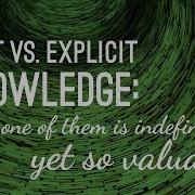 The Observer Tacit Vs Explicit Knowledge Why One Of Them Is Indefinable Yet So Valuable
