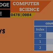 102 CAMBRIDGE IGCSE 0478 0984 8 2 Использование массивов