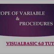 Visual Basic Tutorial For Beginners 2020 Scope Of Variable Procedures In VB Simple 2 Learn