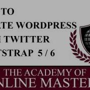 Learn How To Create A Wordpress Theme With Twitter Bootstrap 5 Of 6