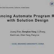 ASE 2024 Enhancing Automate Program Repair With Solution Design