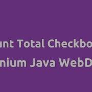 Total Checkboxes On Webpage Selenium Java Webdriver