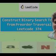 Construct Binary Search Tree From Preorder Traversal Leetcode 1008 Live Coding Session