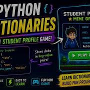 Python Dictionaries Explained Mini Student Profile Project