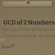 GCD Using Recursion 3 Lines Of Python Code The Last Minute Professor