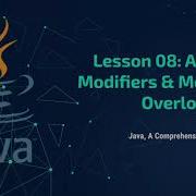 Java Tutorial Series Lesson 08 Access Modifiers Method Overloading