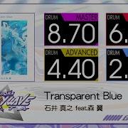 GITADORA Transparent Blue MASTER BASIC Drum