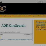 AOK OneSearch Overview