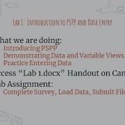 Lab 1 Introduction To PSPP And Data Entry