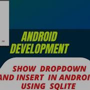 How To Show Drop Down Menu In Android Studio Java And Insert Into SQLite In Android Studio