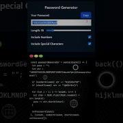 Password Generator Using Reactjs Free Source Code