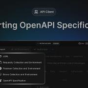 Importing OpenAPI Specification