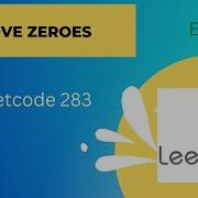 283 Move Zeroes In Java Easy LeetCode Problem Leetcode