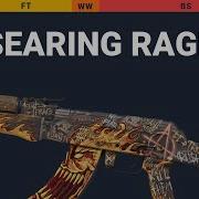 AK 47 Searing Rage Skin Float And Wear Preview