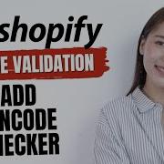 Pincode Validation In Shopify