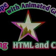 Star Shape With Border Animation Animated Gradient Color Using HTML CSS