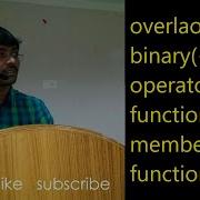 OVERLOADING BINARY PLUS WITH OPERATOR FUNCTION AS MEMBER FUNCTION C PROGRAMMING Lecture 30