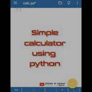 Simple Calculator With Python Coding Shorts Youtubeshorts