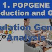 1 PopGene Introduction And User Guide Population Genetic Analysis SCIEXPO