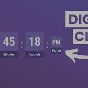 Simple Digital Clock App JavaScript Project For Beginners