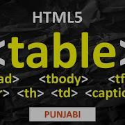 Table Thead Tbody Tfoot Tr Th Td Caption Tag In Html5 Web Development Course 60 PUNJABI