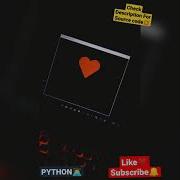 Amazing Heart Shape Design Using Python Programming Shorts Coder RD