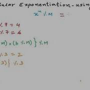 Modular Exponentiation Using Recursion Coding With Mr Ash