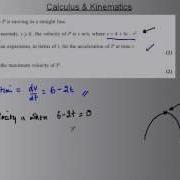 Calculus Velocity Acceleration Problem 2