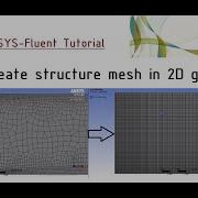 ANSYS Fluent Tutorial How To Create Structure Mesh For 2D Geometry