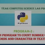 Part A 5 Python Program To Count Number Of Lines Words And Character In Textfile