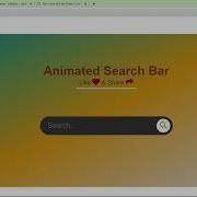 Create Animated Search Bar HTML CSS Projects For Beginners LearningByU