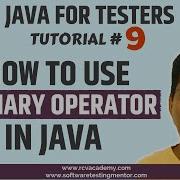 Java For Testers 9 What Is Ternary Operator In Java