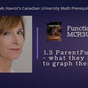 Functions 1 3 Nelson Parent Functions What Are They How To Graph Them