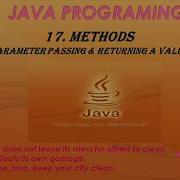METHODS PARAMETER PASSING RETURNING A VALUE