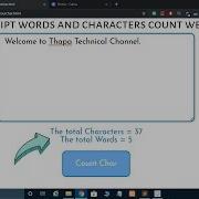 Create A Word And Character Counter Website Using HTML CSS JavaScript