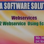 Webservices Axis2 Webservice Using Eclipse