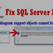 Database Diagram Support Objects Cannot Be Installed SQL Server
