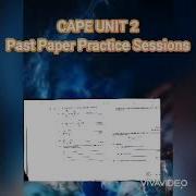 CAPE Chemistry Unit 2 Mod 1 Recap Session 4 Announcement CAPEchemistry