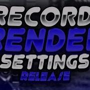 Thanks For 7K Record And Render Settings Release