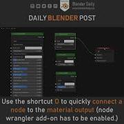 Quick Node Output Connection In Blender