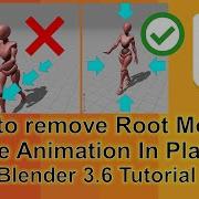 How To Remove Root Motion And Make Animation In Place Blender 3 6 Tutorial