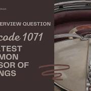 Greatest Common Divisor Of Strings Leetcode 1071 Google Interview Question