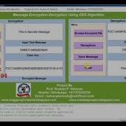 DES BasedData Encryption And Decryption With Source Code