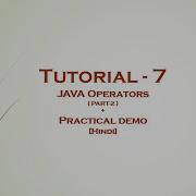 Tutorial 7 PART II Core JAVA Operators Pre Post Decrement HINDI