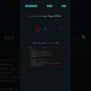 Social Media Icons With Hover Effects Using HTML CSS Webdevelopment Coding Hovereffect
